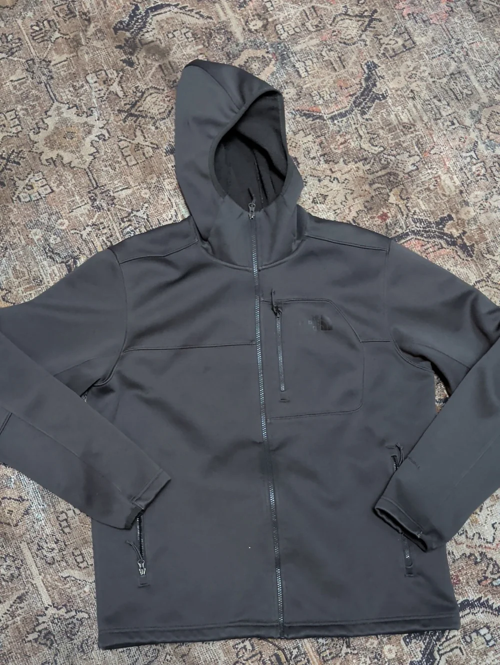 The North Face Men's Black Hooded Softshell Jacket